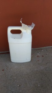 My new gas can -- with the optional plastic bag seal in place.