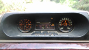 The uptown instrument cluster on the LC